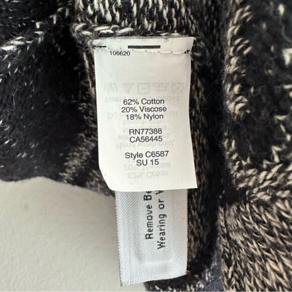 Madewell All Angles Open Front Sweater Gray Drapey Oversized Boho Size M/L - Picture 11 of 13